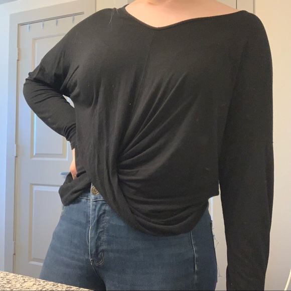 Long Sleeve Tied Top - Picture 1 of 5
